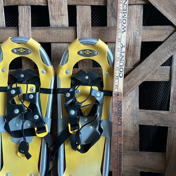 Atlas Snow Shoe 718 Jr. Junior Snow Shoe Silver & Yellow Youth Kids Child - Picture 5 of 6